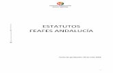 ESTATUTOS FEAFES ANDALUCÍA · 2019. 10. 7. · FEAFES-ANDALUCIA tiene nacionalidad española y establece su ámbito territorial en la Comunidad Autónoma de Andalucía, sin perjuicio