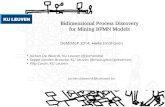 Bidimensional Process Discovery for Mining BPMN Models AND gateways, tasks and sequence flows – Simplification step: removal of all gateways which only contain single entry/exit