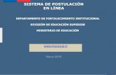 SISTEMA DE POSTULACIÓN EN LÍNEA - Ministerio de educacióndfi.mineduc.cl/.../BNA/Sistema-linea-BNA-2018.pdf · Sistema de Postulación en Línea Postulación Beca de Nivelación
