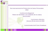 Presentación de PowerPointinicio.inai.org.mx/DocumentosACG/037DIPDP16/DIPDPMORELOS.pdf · 2016. 1. 29. · PRESENTACIÓN El 28 de enero se conmemora el día de la Protección de
