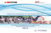 CARATULA DIRECTIVA SANITARIA · Directiva Sanitaria N° 060-MINSA/DGE-V.01 Para la Vigilancia Epidemiológica de Diabetes en establecimientos de Salud, 2014 2015