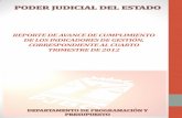 REPORTE DE AVANCE DE CUMPLIMIENTO DE LOS ...transparencia.pjbc.gob.mx/.../Indicadores/2012/4Trim2012.pdfEJERCICIO FISCAL 2012 INDICADORES DE GESTiÓN PODER JUDICIAL DEL ESTADO DE BAJA