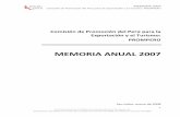 MEMORIA ANUAL 2007 - PERUmedia.peru.info/Catalogo/Attach/Memoria_2007.pdf · Presentamos la Memoria Institucional de la Comisión de Promoción del Perú para la Exportación y el