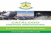 Catalogo Energía Innovadora€¦ · Los sistemas de VSP son creados para satisfacer la más amplia variedad de aplicaciones de bombeo basados en la energía fotovoltaica. La combinación