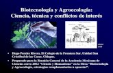 Biotecnología y Agroecología: Ciencia, técnica y ...milpa.tv/perales_amc.pdf · Biotecnología y Agroecología: Ciencia, técnica y conflictos de interés • Hugo Perales Rivera,