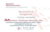 Guía Docente - UCAVILA · Experto universitario en inglés para fines profesionales (UNED) Especialista universitario en Traducción Inglés-Español . Líneas de investigación: