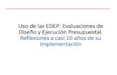 Presentación de PowerPoint de las EDEP... · entregable segundo entregable final inicio de la evaluaciÓn ¿cuál es el plazo de ejecución de una edep? fase 3 : formalizaciÓn de