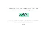 PROGRAMA DE CRIA DE LA RAZA OVELLA MALLORQUINA · actualidad la Associació de Ramaders d’Ovella de Raça Mallorquina, se encarga de la gestión del Libro Genealógico, con el apoyo
