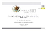 Energía eólica y la política energética mexicana · Política energética • Estrategia Nacional de Cambio Climático 9Potencial estimado de reducción de emisiones de CO 2 eq: