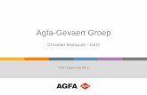 Agfa-Gevaert Groep - Vfb · 2016. 4. 19. · 4 FY'14 FY'15 evolutie Recurrente EBIT* 152 180 18,4% Reorganisatie en niet-recurrente resultaten-16 -19 Bedrijfsresultaat 136 161 18,4%