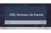 CSS, formato de fuente - jorgesanchez.netjorgesanchez.net/presentaciones/lenguajes-de-marcas/pdf/css-fuent… · CSS, formato de fuente LMSGI, módulo del ciclo de FP de Grado Superior,