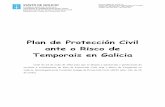 Plan de Protección Civil ante o Risco de Temporais en Galicia...dar unha resposta rápida, consensuada e eficaz nos concellos de Galicia afectados por un temporal de ventos. Preténdese