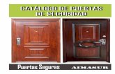 New CATÁLOGO DE PUERTAS DE SEGURIDAD · 2019. 3. 13. · Puertas de Acero 100% Certificadas con Clase Mundial. Modelos y diseños clásicos y contemporáneos. Variado stock de colores