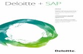 Deloitte + SAP · 2020. 9. 29. · noticias sobre las soluciones y productos de SAP y de Deloitte que podrían generar mayor valor a su empresa. El objetivo de la revista es mantenerlo