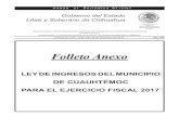Folleto Anexo - chihuahua.gob.mx · números oficiales, servicios, certificados, constancias y expedición de documentos de la Dirección de Desarrollo Urbano y Ecología. 3.-Por