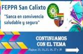 CONTINUAMOS CON EL TEMA - Colegio San Calixto · 2020. 6. 18. · 2. En la carpeta, continuamos con el tema: poniendo el siguiente subtítulo: ELEMENTOS LITÚRGICOS. (Página 53)