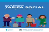 Guía de información Tarifa Social - Argentina · La tarifa social es un descuento en el costo de los servicios públicos. ... formulario/formulario.html y completá el formulario.
