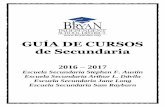 GUÍA DE CURSOS de Secundaria - davila.bryanisd.orgdavila.bryanisd.org/ourpages/auto/2016/2/29/49362656/Middle Scho… · El Distrito Escolar Independiente de Bryan no discrimina
