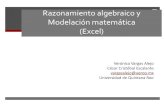 Razonamiento algebraico y Modelación matemática (Excel)virtual.cudi.edu.mx:8080/access/content/group/981e62d6...Razonamiento algebraico La ruta para aprender álgebra debe ser: mediante