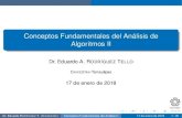 Conceptos Fundamentales del Análisis de Algoritmos IIertello/algorithms/sesion03.pdf · Conceptos fundamentales del análisis de algoritmos II Ordenes de crecimiento de funciones
