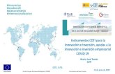 Instrumentos CDTI para la innovación e inversión, ayudas a la ...fiab.es/es/archivos/documentos/CDTI_INDUCE.pdf · UNIÓN EUROPEA Fondo Europeo de Desarrollo Regional (FEDER) Una