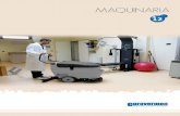 MAQUINARIA - Eurovermon Maquinaria.pdf · vulas de aspiración y salida en acero inoxidable. Aspiración indirecta con depósito de detergente incorporado. Soporte para cable de alimentación.