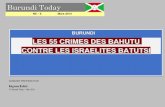 New LES 55 CRIMES DES BAHUTU CONTRE LES ISRAELITES BATUTSI · 2014. 3. 27. · 1 DOSSIER PREPARE PAR Rugema Bahizi ... celle de la pierre précieuse qui lui était attribuée sur