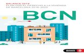 BALANCE 2018 PLAN POR EL DERECHO A LA VIVIENDA ......9 Plan por el derecho a la vivienda de Barcelona 2016-2025 Vivienda 1El artículo 73, “Objetivo de solidaridad urbana”, de