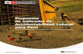 Propuesta de Indicador de Accidentabilidad Laboral para Perú · indicador, sobre la base de la frecuencia de recojo y disponibilidad de la información ... En tercer lugar, la resolución