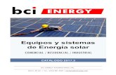 Equipos y sistemas de Energía solar - BCI Energy...Miami, EE.UU. / Tel. +(954) 8012609 / contact@bcienergy.com -2 BCI ENERGY INTERNATIONAL INC. Generador de Energía Solar / On grid,