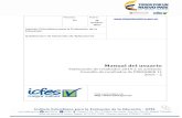 Manual del usuario - Icfes Interactivo · 29 Octubre-2015 Instituto Colombiano para la Evaluación de la Educación. Subdirección de Desarrollo de Aplicaciones Manual del usuario