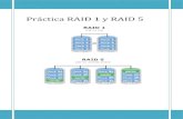 Práctica RAID 1 y RAID 5 · 2016. 5. 14. · RAID 1 1. Accedemos a las propiedades de la máquina virtual y hacemos clic en Add… 2. Seleccionamos la opción Hard Disk y clic en