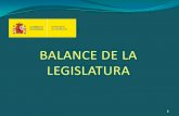 BALANCE DE LA LEGISLATURA - Portada | Ministerio de ...€¦ · Presupuestos 2012-2015 • 1.834 M€ en concepto de obligaciones de deudas de ejercicios anteriores • Más de 40.000