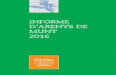 INFORME D’ARENYS DE MUNT 2016 - Síndic de Greuges de … Arenys de Munt... · 2017. 6. 28. · Ajuntament d'Arenys de Mar 1 2,94 Ajuntament d'Arenys de Munt 15 44,12 Ajuntament