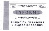 Auditoría Superior del Estado de Quintana Roo Publicos... · 2017. 9. 13. · Cozumel Quintana Roo, con relación a su gestión financiera correspondiente al Ejercicio Fiscal 2016,