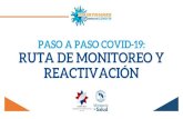 RUTA DE MONITOREO Y PASO A PASO COVID-19: REACTIVACIÓN reactivación... · 52.628 1.368 Casos conﬁrmados acumulados por COVID-19 proyectados hasta el 21 de julio de 2020 bajo