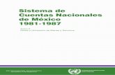 Sistema de cuentas nacionales de México 1981 - 1987internet.contenidos.inegi.org.mx/contenidos/productos/... · 2015. 11. 30. · corrientes y constantes de 1980 y las cuentas de