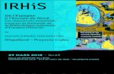 0329 programme HispaNord - Spolia · 2018. 3. 8. · la Biblioteca nacional de España (Madrid), dirigé par Anne-Marie Legaré, professeur d’Histoire de l’Art médiéval (IRHiS,