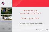 INFORME DE AUTOEVALUACIÓN Enero Junio 2013€¦ · Obesidad, Diabetes y Enfermedades Cardiovascular |5 Proyectos de investigación de mayor relevancia Fighting obesity in Mexico: