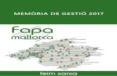MEMÒRIA DE GESTIÓ 2017 - fapamallorca.org · memòria de gestió 2017 3 ESTRUCTURA DE LA FEDERACIÓ 1. MEMBRES DE LA FEDERACIÓ Les APIMA associades actualment són 198, repartides
