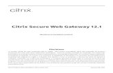 Citrix Secure Web Gateway 12 · CitrixSecureWebGateway12.1 Machinetranslatedcontent Disclaimer Laversiónoficialdeestecontenidoestáeninglés. Paramayorcomodidad, partedelcontenidodeladocu-