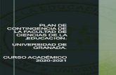 Plan de contigencia FCCE20julio - Página de inicio | Plan de ......El Ministerio de Universidades propuso, el 10 de junio de 2020, unas recomendaciones para adaptar el próximo curso