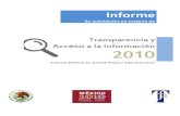 de actividades en materia de - Instituto Nacional de ...inicio.inai.org.mx/InformesOtras/Informe Anual 2010 TFJFA.pdf · Informe de actividades en materia de transparencia y acceso