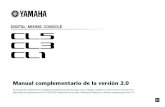 Manual complementario de la versión 2 - Yamaha Corporation€¦ · emergente DCA/MUTE GROUP ASSIGN MODE. 3. Pulse el botón DCA ROLL-OUT. Botón DCA GROUP Botón DCA ROLL-OUT. Agrupamiento