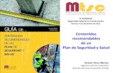 Contenidos recomendables de un Plan de Seguridad y Salud · IV JORNADA Seguridad Laboral en Construcción - Murcia, 4 De Diciembre de 2012 Contenidos recomendables de un plan de seguridad