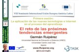 Primera sesión: La aplicación de las nuevas tecnologías e ...€¦ · Germán Ruipérez Es g Madrid 28.05.2015 Primera sesión: La aplicación de las nuevas tecnologías e internet