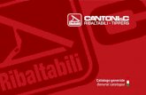 Catalogo generale General catalogue - CANTONI Cantoni... · La nostra passione parte da lontano CANTONI & C. S.p.A. La società CANTONI & C. nasce nel 1953, periodo della ricostru-zione,