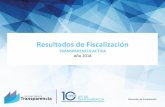 Resultados de Fiscalización - ConsejoTransparencia · 2019. 1. 31. · Resultados por Materia 345 Municipalidades 2017 2018 Variación Ítem 1.12 Auditorías 90,47% 90,81% 0,34 Ítem