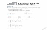 5 TRIGONOMÉTRICAS FUNCIONES Y FÓRMULASmatematicas.torrealmirante.net/MATEMATICAS I... · 3. Demuestra la fórmula II.3 a partir de las siguientes fórmulas: sen (a– b) = sen acos