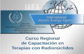 Curso Regional de Capacitación en Terapias con Radionúclidos · Misión y actividades: Tres Pilares 1. Salvaguardias & Verificación El OIEA tiene un papel indispensable para la